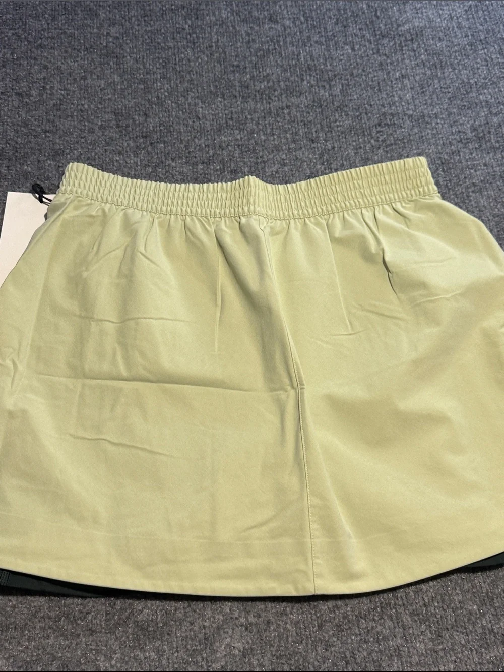 Light Yellow Circle Skirt with Elastic Waistband by